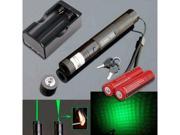 532nm 10 Mile 5mw 303 Green Laser Pointer Lazer Pen Beam Light 2*18650 Charger