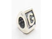New 925 Sterling Silver Core Alphabet G Letter Triangle Europen Charm Beads For Pandora Bracelets