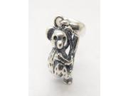 Pretty Koala Bear Dangle charm Beads 925 Sterling silver Compatible with Pandora Style Bracelets