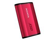 ADATA SE730 250GB 2.5 Slim External Solid State Drive USB Type C ASE730 250GU31 CRD Red