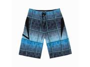 Men Board Shorts Spandex in Blue Turtle Print