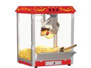 Big Top Carnival Style 8 OZ Classic Electric Popcorn Machine with Bonus Accessories
