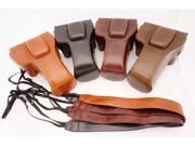 New Leather Camera Case Bag with strip For Canon EOS 600D 700D 650D