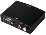 New PC Laptop Computer Analog VGA to HDMI HDTV Converter R L Stereo Audio with Power Adpater