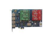 AEX410 4 ports with 2FXO and 2FXS module PCI express for Digium Asterisk card trixbox elastix