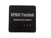 SPDIF TOSLINK Digital Optical Audio Switch Switcher Box 3x1 3 in 1 out