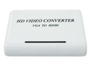 New VGA to HDMI Converter 1080p for HDTV PC laptop converter adapter box with audio input