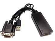VGA USB Power To HDMI LCD 1080p Converter Adapter Cable For PC TV