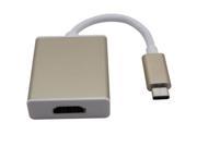 Aluminum USB 3.1 Type c to HDMI Adapter Cable for Macbook USB C Connect to HDTV