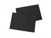 Casual Dining 2x Faux Silk Dining Place Mats 33cm x 46cm Black