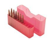 J 20 Series Slip Top Rifle Ammo Box 20 Round Clear Red