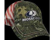 Outdoor Cap Mossy Oak Breakup Infinity Mesh Back w USA Flag