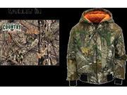 Mens Insulated Hooded Jacket Mossy Oak Country 2X