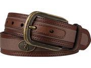 Mens Browning 40 Buckmark Buckle Belt Leather Brown