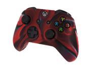 Silicone Skin Protective Cover Case for XBOX One X1 Controller Camouflage Red