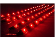 30cm LED Car Flexible Waterproof Light Strip Red pack of 4