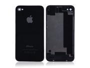 Repair Kit for iPhone 4 Replacement Parts Back Plate Rear Glass Cover with Screwdriver Black
