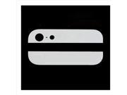 Repair Replacement Parts for iPhone 5 Back Rear Housing Top Bottom Glass Camera Lens Flash Lens Adhesives White