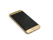 1 1 ABS Plastic Fake Dummy Phone Model for Samsung Galaxy S7 Edge G935F Golden with Dark Screen