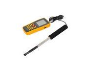 GM8903 Hot Wire Digital Anemometer Wind Speed Air Flow Temperature Meter Tester Measuring 0~30m s with USB Interface Slim Sensor