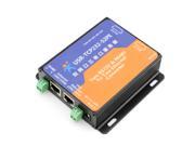 WWH Dual serial RS232 RS485 to Ethernet converter Hand in Hand support POE Power