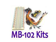 WWH MB 102 MB102 Solderless Breadboard Power Supply Module Jumper cable Kits for Arduino Project