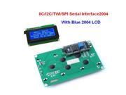 WWH IIC I2C TWI SPI Serial Interface 2004 20X4 Character LCD Module Display Blue