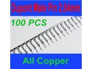 WWH 100PCS Dupont Jumper Wire Cable Male Pin Connector 2.54mm