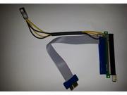 WWH 1 Piece PCI E 1X To 16X Powered Riser Cable Ribbon Extender Adapter Riser Card 24CM