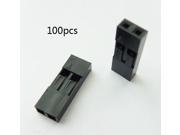 WWH 2.54mm 1x2P Dupont Connector Housing Female for dupont cable and jumper wire 100pcs