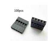 WWH 2.54mm 1x5P Dupont Connector Housing Female for dupont cable and jumper wire 100pcs