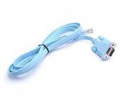 WWH 1piece 5 ft DB9 female to RJ45 Rollover Cable for Cisco Router Switch Blue