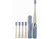 Seago 30Sec Smart Reminder Sonic Electric Toothbrush with 5 Brush heads 2Minutes timer Light Blue