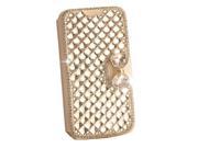 M0A Luxury Bling Diamond Flip PU Leather Wallet Case Cover For Samsung Galaxy S5 G900