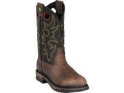 John Deere Work Boots Mens Steel Toe Cowboy 8.5 M Tan Black JD5322