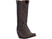 Dan Post Western Boots Womens 11 Cowboy Heel Studs 10 M Brown DP3637