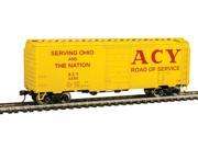 Walthers 40 PS 1 Boxcar Ready to Run Akron Canton Youngstown 3296 yel