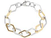 Gold Plated Stainless Steel Link Bracelet