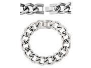 8.5 Inch Stainless Steel Curb Chain Link Bracelet