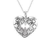 Sterling Silver A Piece Of My Heart Pendant~Deborah J. Birdoes with a chain