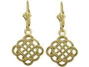 Celtic Knot 10 Karat Yellow Gold Earrings