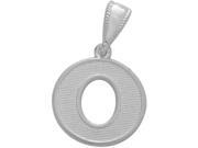 Sterling Silver Initial O Pendant with Chain