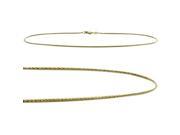 10K Yellow Gold 10 Inch Snake Style Anklet