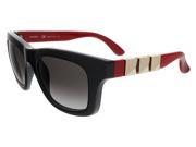 Valentino V691S 019 Black Red Square Valentino Sunglasses