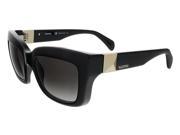 Valentino V692S 001 Black Rectangular Valentino Sunglasses