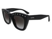 Valentino V716S 002 Matte Black Cat Eye Valentino Sunglasses