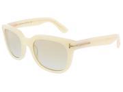 Tom Ford FT0198 S 25G Campbell Ivory Onyx Wayfarer Sunglasses