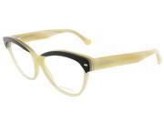 Balenciaga BA5010 V 05A Black Yellow Horn Cat Eye prescription eyewear frames
