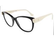 Balenciaga BA5004 V 005 Black Cream Oval prescription eyewear frames