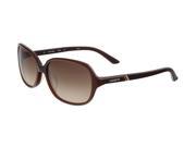 Lacoste L 656S 210 Brown Rectangular Sunglasses